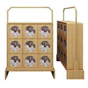 日式装饰柜3D模型下载